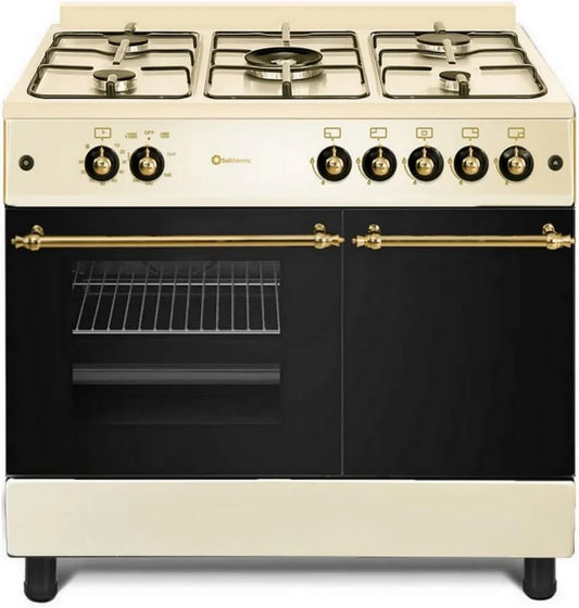 Horno eléctrico F9LT50G2-C, 64 L, 5 Quemadores, cocción doméstica con control de temperatura