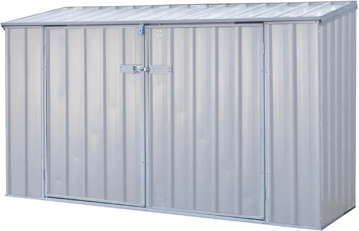 Cobertizo de jardín, 1.7 m², Metálico Fraser 2 Bike, Puertas Dobles