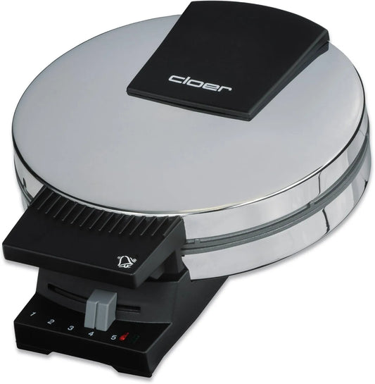 Gofrera eléctrica, 15 cm, ajuste regulable, 285 Iced Waffle Maker, área de horneado, placas de horneado pesadas, nivel de tostado ajustable