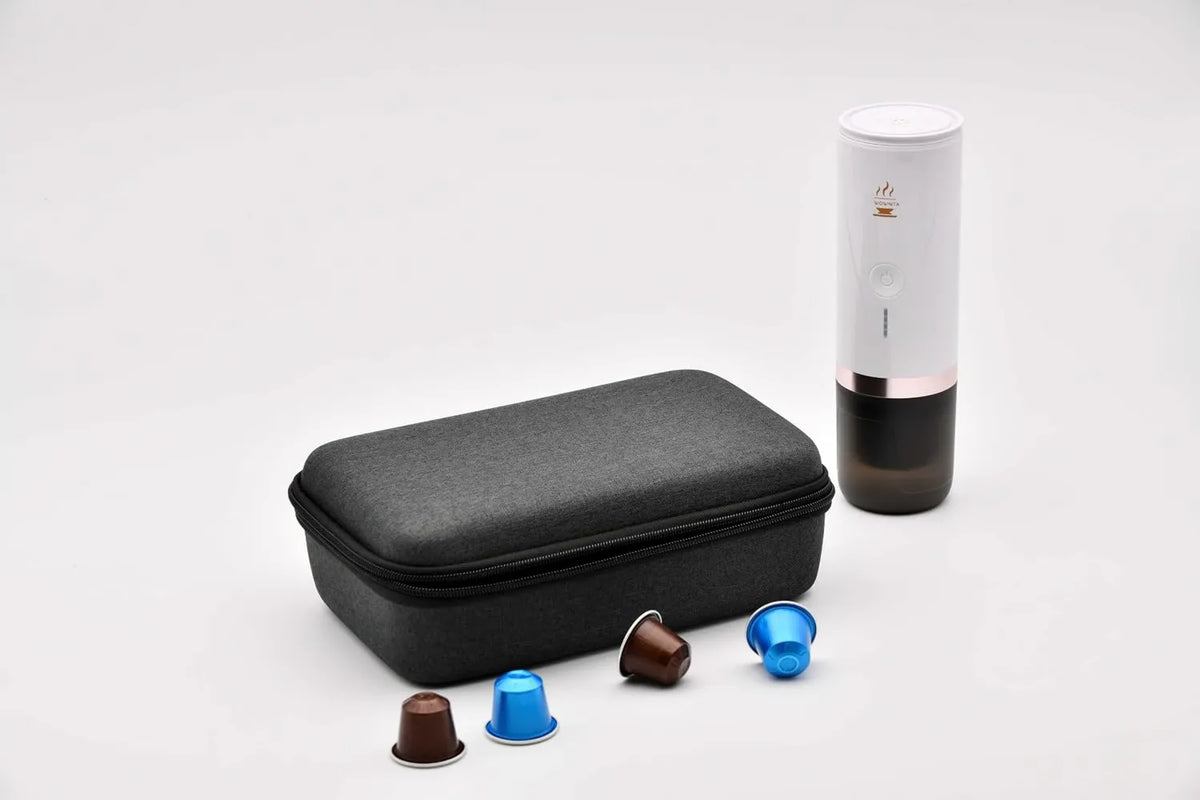Cafetera, preparación doméstica de café, Cafetera Portátil Superautomática para Café Molido y Cápsulas NS