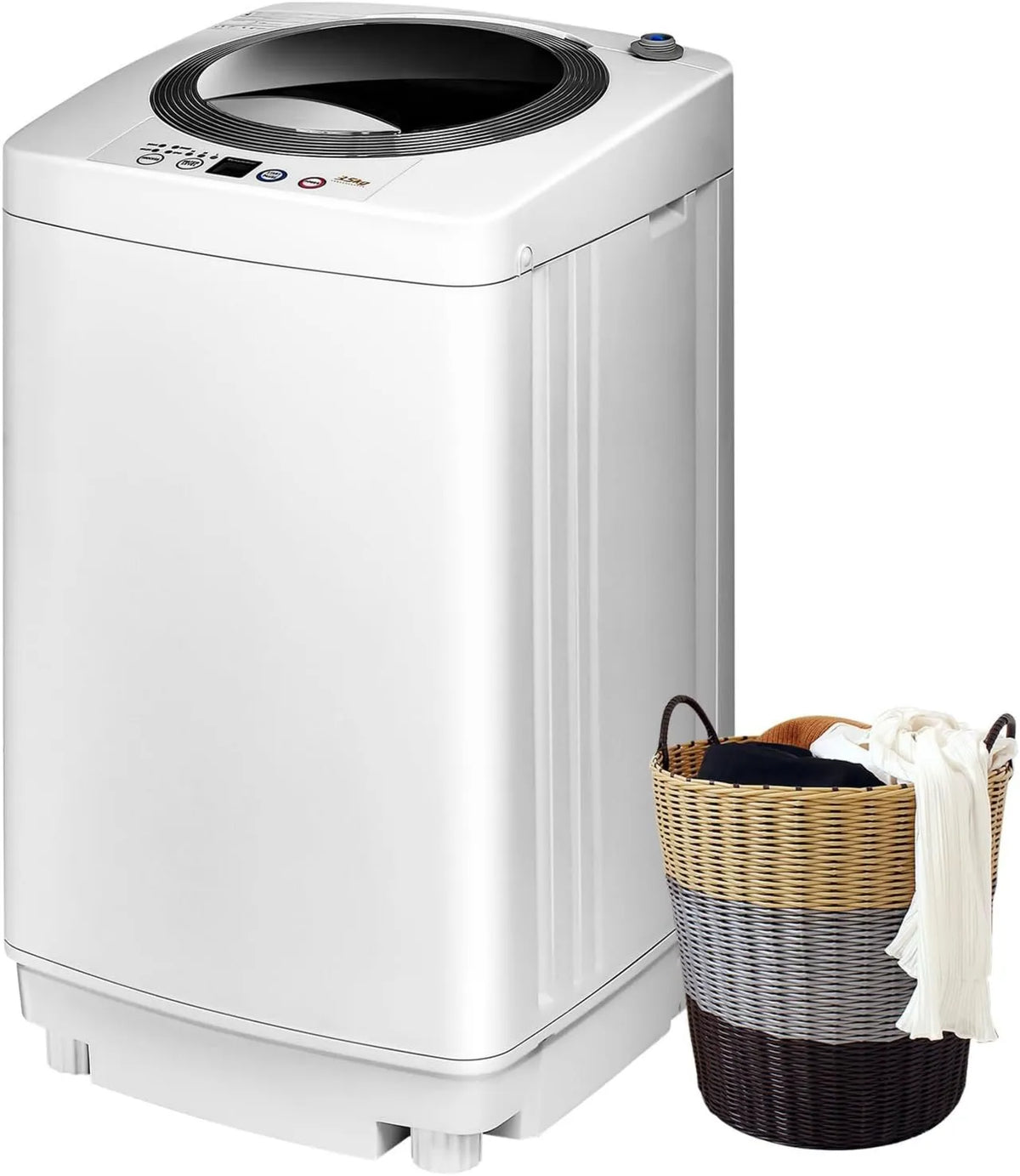 Lavadora, 3.5 kg, 43 x 43 x 75 cm, 6 Programas, Centrifugadora, Totalmente Automática, Bomba Drenaje, Carga Superior