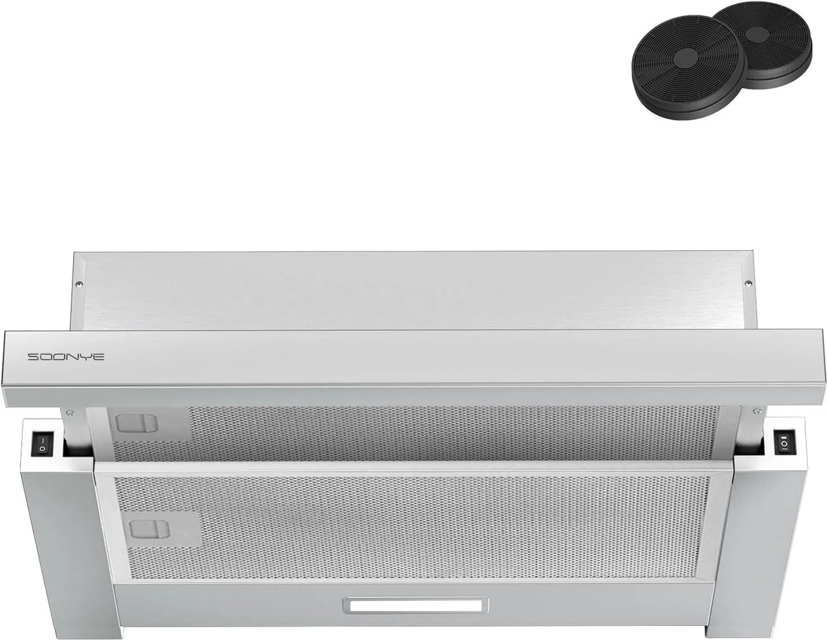 Campana extractora LED 2, 350 m³/h, 60 cm, 600 mm, iluminación LED, 2 Velocidades