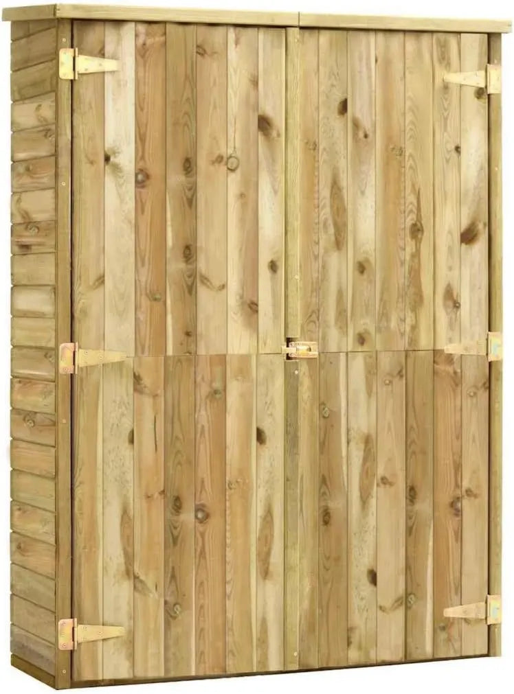 Cobertizo de jardín, 123 x 50 x 171 cm, almacenamiento exterior protegido