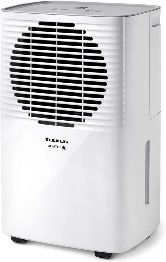 Taurus 24H R290 deshumidificador, 12L, 25 m², 210 W, 2 Velocidades, control programable, funcionamiento silencioso, Pleasant, con Nivel de Humedad