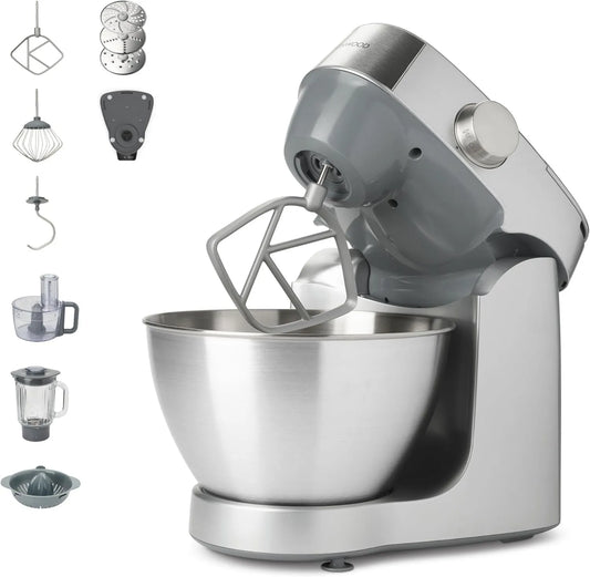 Kenwood KHC29A.O0SI procesador de alimentos, 4.3 L, acero inoxidable, Prospero+ Batidora, Incluye Juego de Accesorios, 10 Piezas + 3 Ganchos y Batidor
