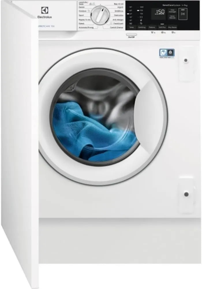 Electrolux EN7F4722AN lavadora, Inicio Diferido, función de vapor, 7 kg, 1200 rpm, Integrada, Carga Frontal, Programas de Vapor, Programa Rápido