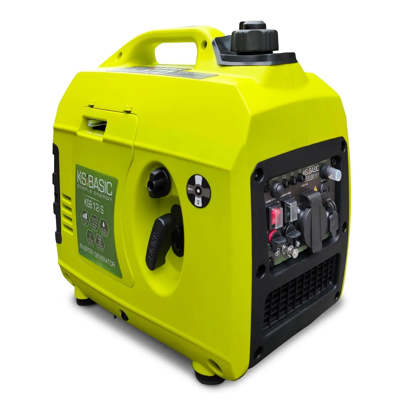 K&S Basic Generador inverter KSB 12i S de corriente kW 1.2, generadores inversores para pesca, generador de energía de emergencia de gasolina