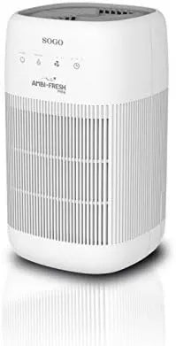 Purificador de aire HEPA 2, con Deshumidificador Silencioso Reduce Alergias, HEPA Elimina Olores y Humos, funcionamiento silencioso, filtro HEPA