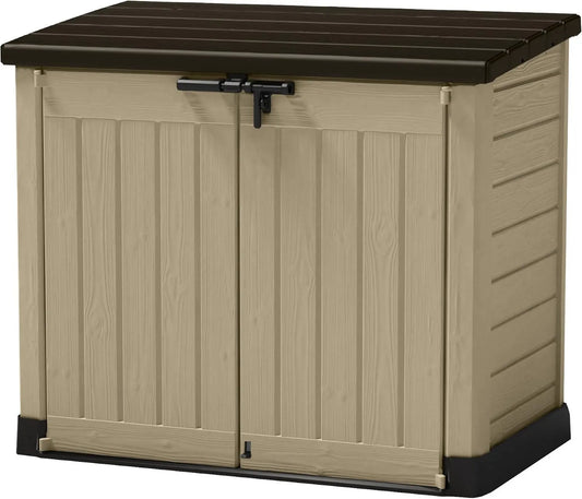 Cobertizo de jardín, 1200L, 145 x 125 x 82 cm, Max Exterior, Capacidad