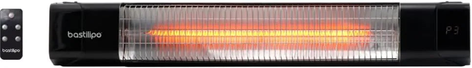 E-1500, mando a distancia, 1500W, Estufa para exterior empotrable Modelo Prometeo, resistencias de infrarrojo de amplio expectro