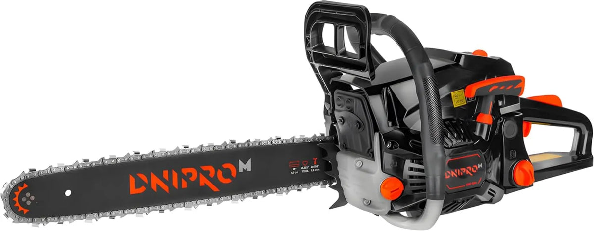 Motosierra DSG-52HE, 2400W, 45cm, Gasolina Profesional 52cc, Motor 2 Tiempos Cilindro Cromado, Sistema Antivibración, Freno de Cadena