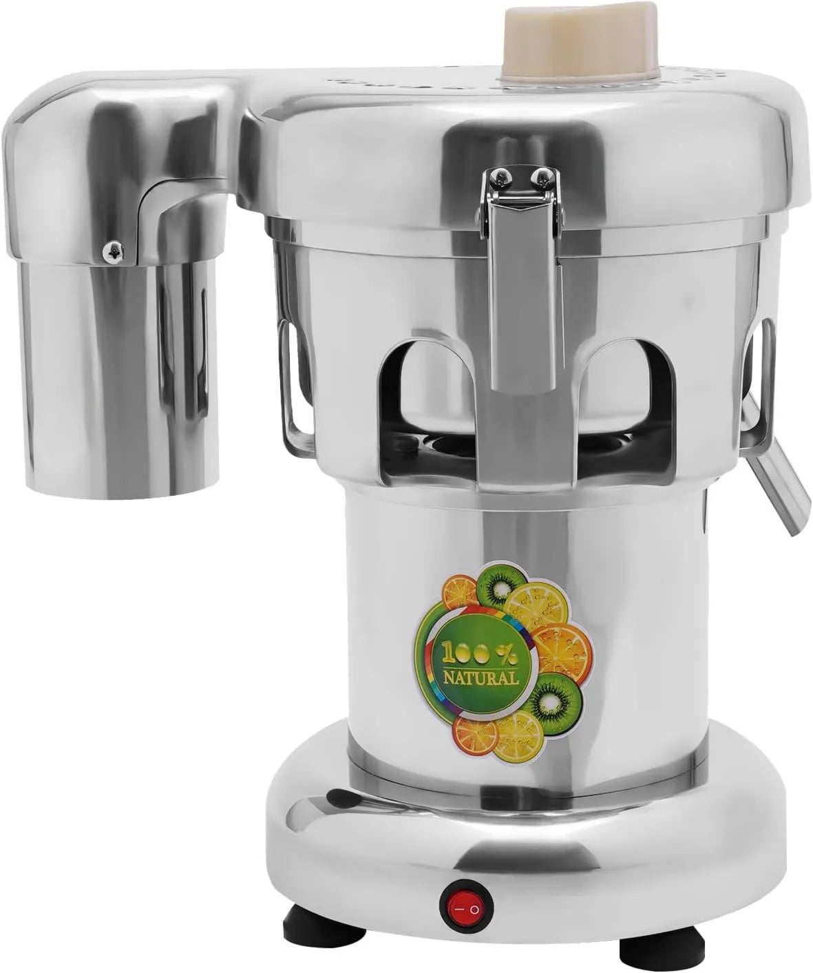 Extractor de zumo, 370W, para Exprimir Verduras y Frutas, acero inoxidable