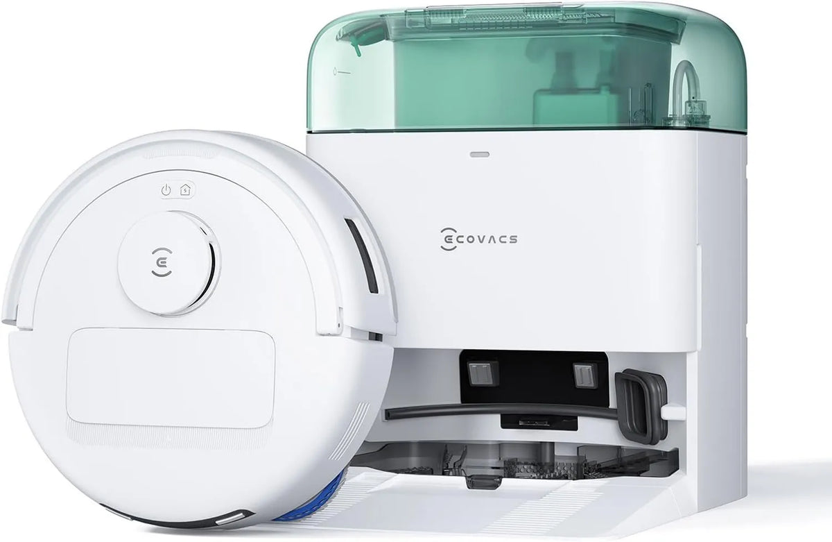 Robot aspirador, 9000 Pa, sistema de limpieza integrado, Mini y Mopa de Suelo, Succión, Mopa Inteligente