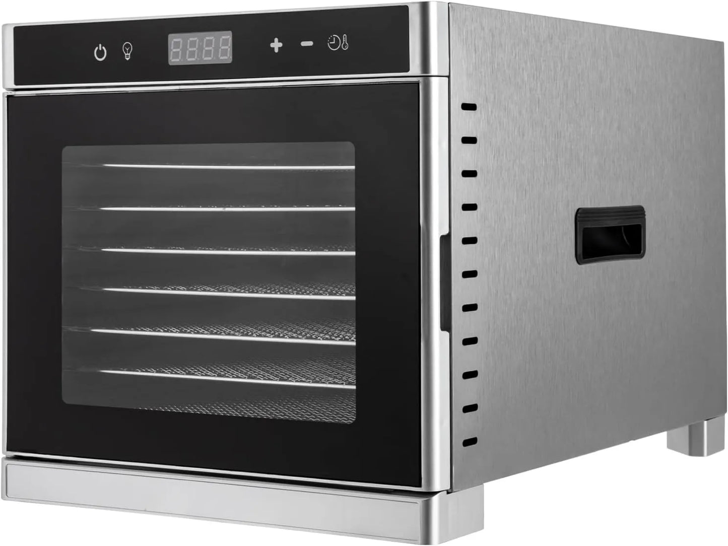 Deshidratador de alimentos, 700W, 8 Niveles, control programable, acero inoxidable