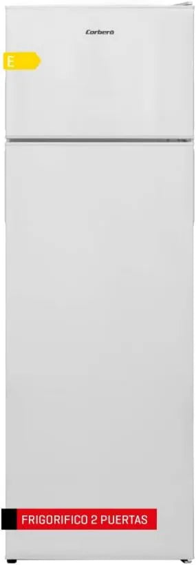 Corbero CF2PV24024W frigorífico, 243L, 161 cm, Cajón Verdulero, Descongelación Manual, Estantes de Vidrio, puerta reversible