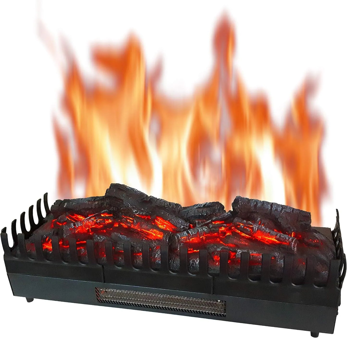 Calefactor eléctrico, funcionamiento eficiente, 67x23x24cm, eléctrica con Efecto Llama Leds, Chimenea Decorativa, bajo Consumo, Inserto de Chimenea