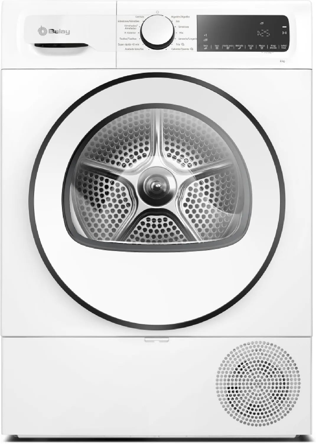 Balay 3SB080BE secadora, 8 kg, con Bomba de Calor, Programa Rápido