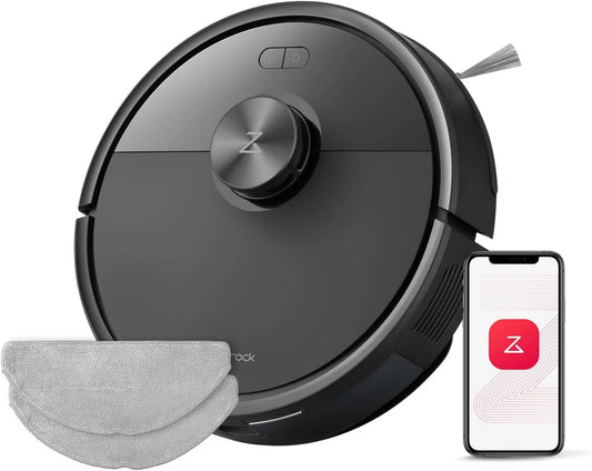 Robot aspirador, 10000Pa, roborock Q7 M5 2-en-1 y Mopa para Suelos, con Doble Sistema Anti-Enredos, Navegación PreciSense LiDAR