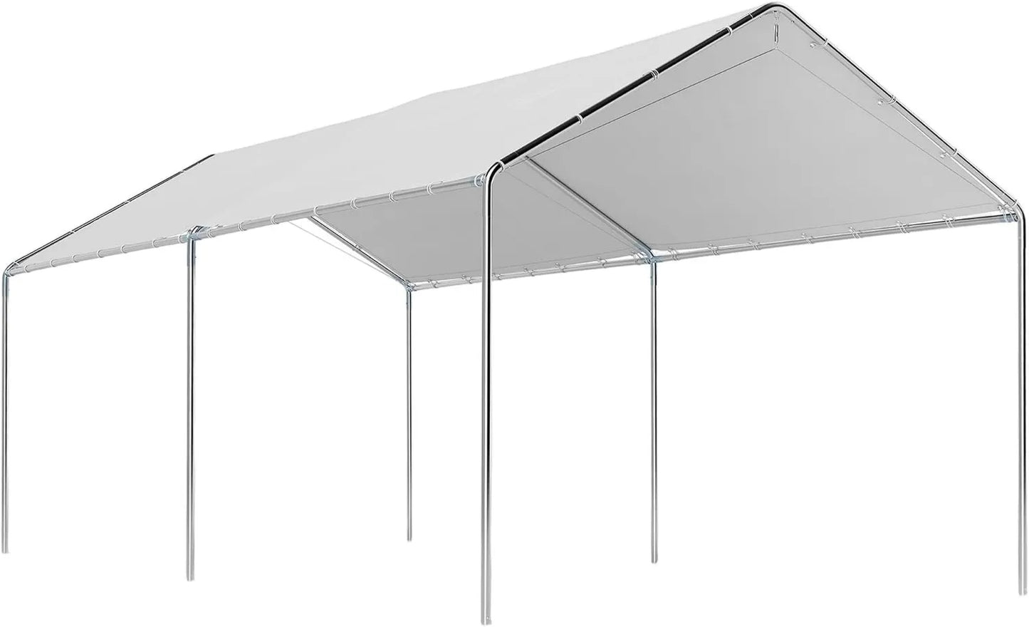 Outsunny, 3x6 m, estructura impermeable, Cochera Exterior Carpa Garaje para Coche Impermeable con Toldo de Tela