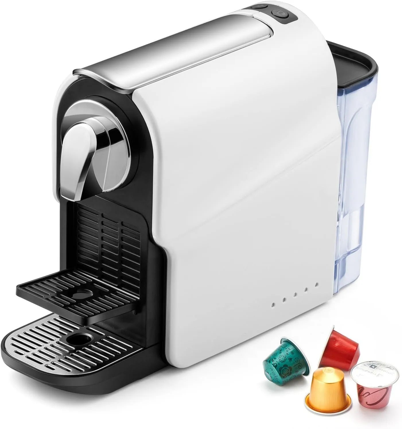 Nespresso cafetera espresso, Máquina de cápsulas de espresso para el hogar, bomba de alta presión de 20 bares, depósito de agua extraíble
